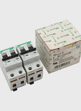2xMoellerFAZ-2-B62-polig/10kALeitungsschutzschalter-u