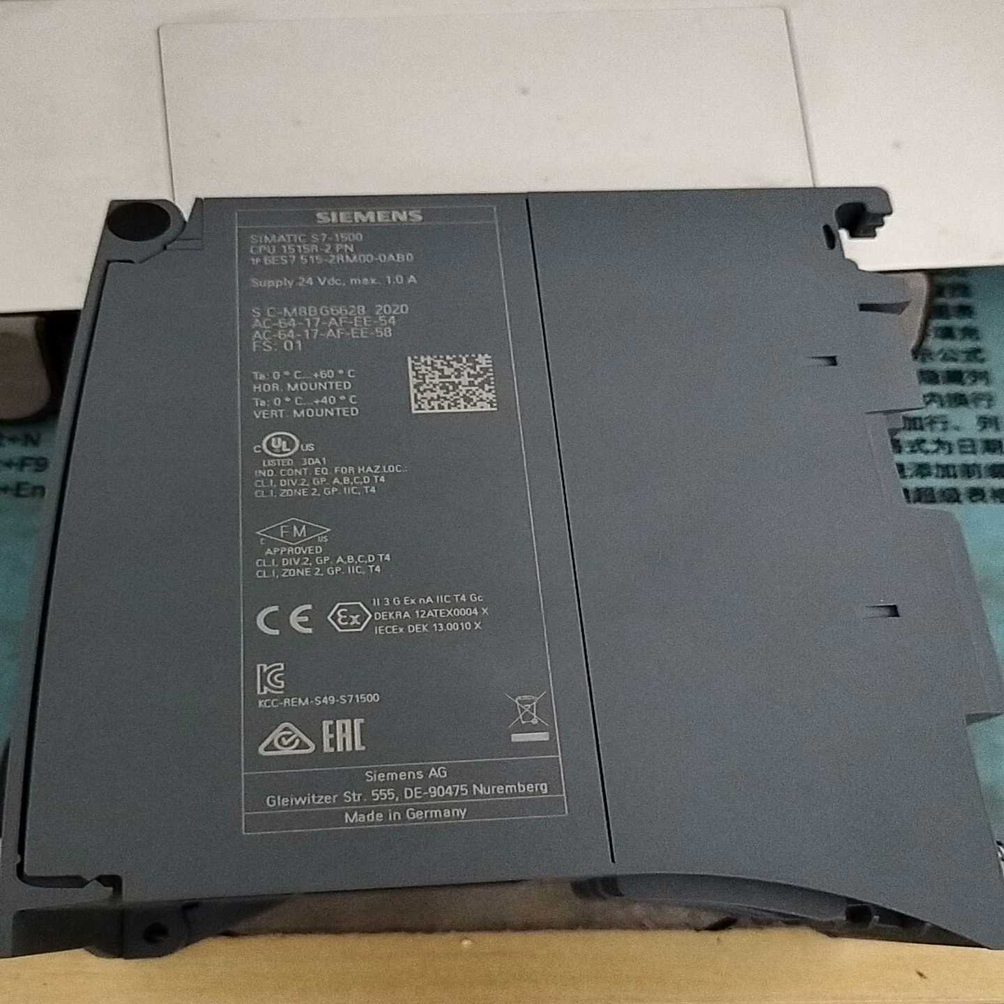 6ES7515-2RM00-0AB0裸机，成色从新，询价