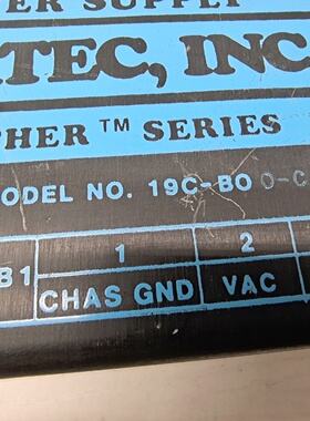 询价-议价D.C.POWERSUPPLY系列型号19CBOO