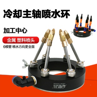 欧维尔SQ80喷水环加工中心主轴喷水环喷头喷嘴万向冷却喷水金属管