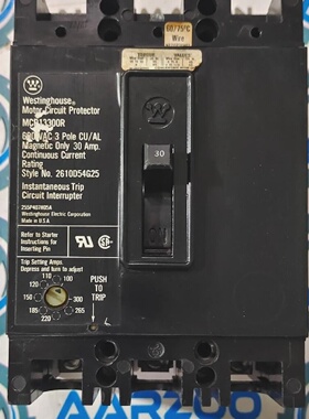 Nuovo MCP13300R Westinghouse 30A 600 VAC 3Pole Motor Disgiun