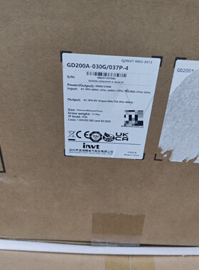 询价/英威腾变频器GD200A030G037P430k