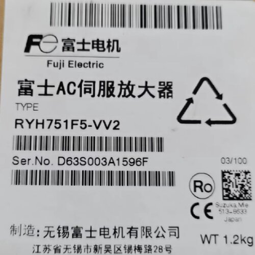 寻I富士FUJI伺服驱动器RYH751F5VV2750W220V