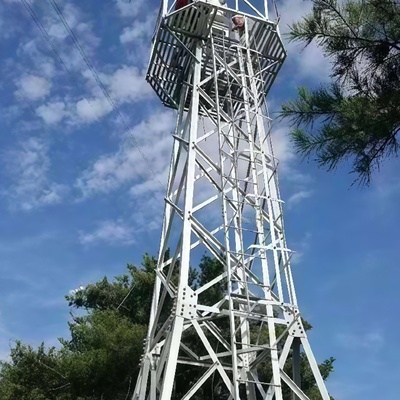 烟囱塔保护架烟筒支撑塔架15米井字架定制厂家直销