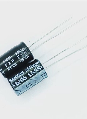 100只400v6.8UF 三鑫8*15电解电容SAMXON变频器滤波小体积