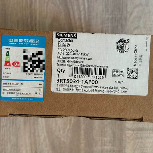 西门子接触器3RT5034-1AP00，-议价