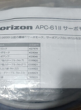 HorizonAPC61II适用于SN519899之议价