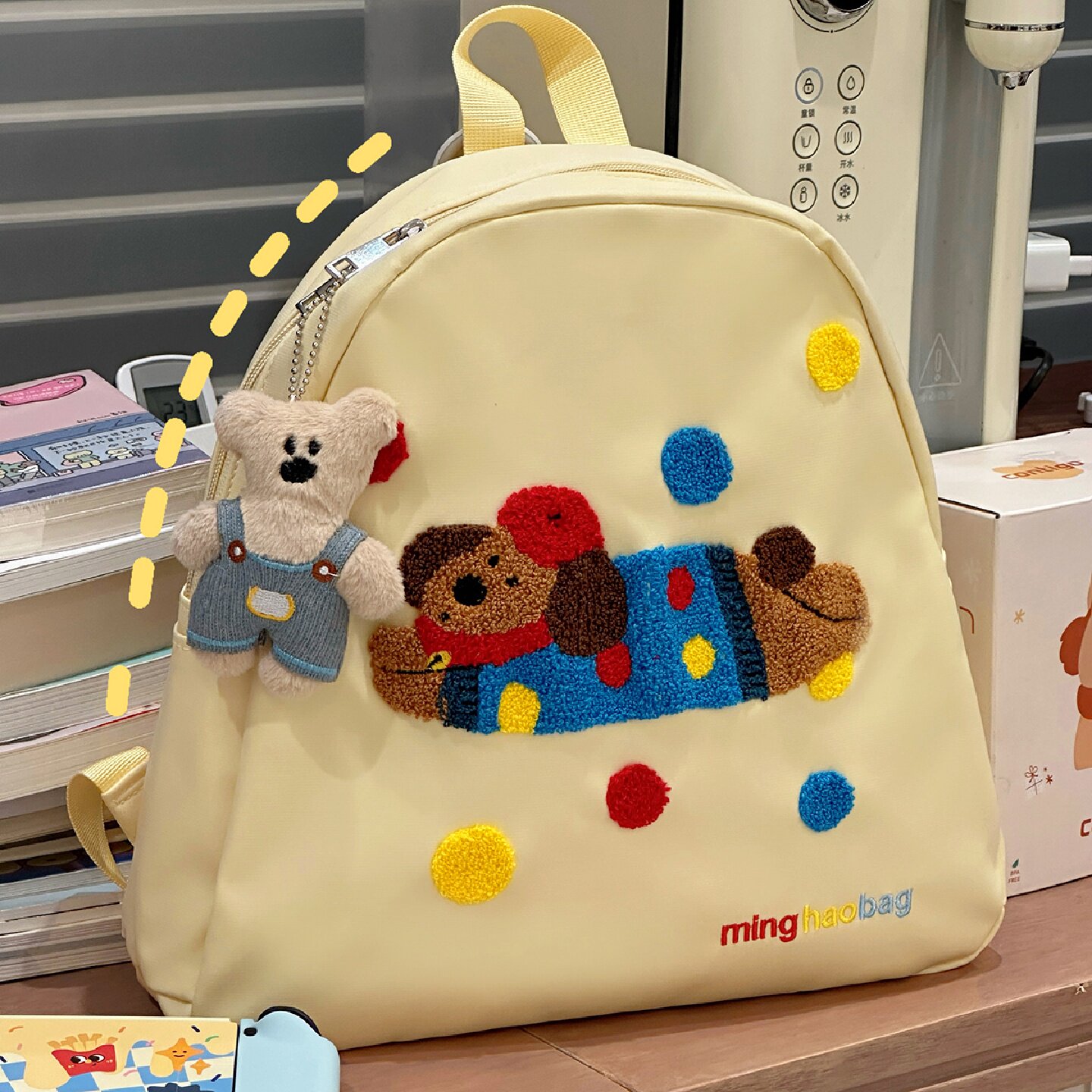 日系ins风可爱休闲双肩包轻便旅游背包初中女生学生上课小书包女