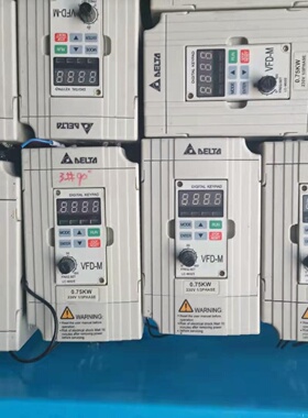 台达VFDM230V0.75KW原装拆机实物拍摄测试-议价
