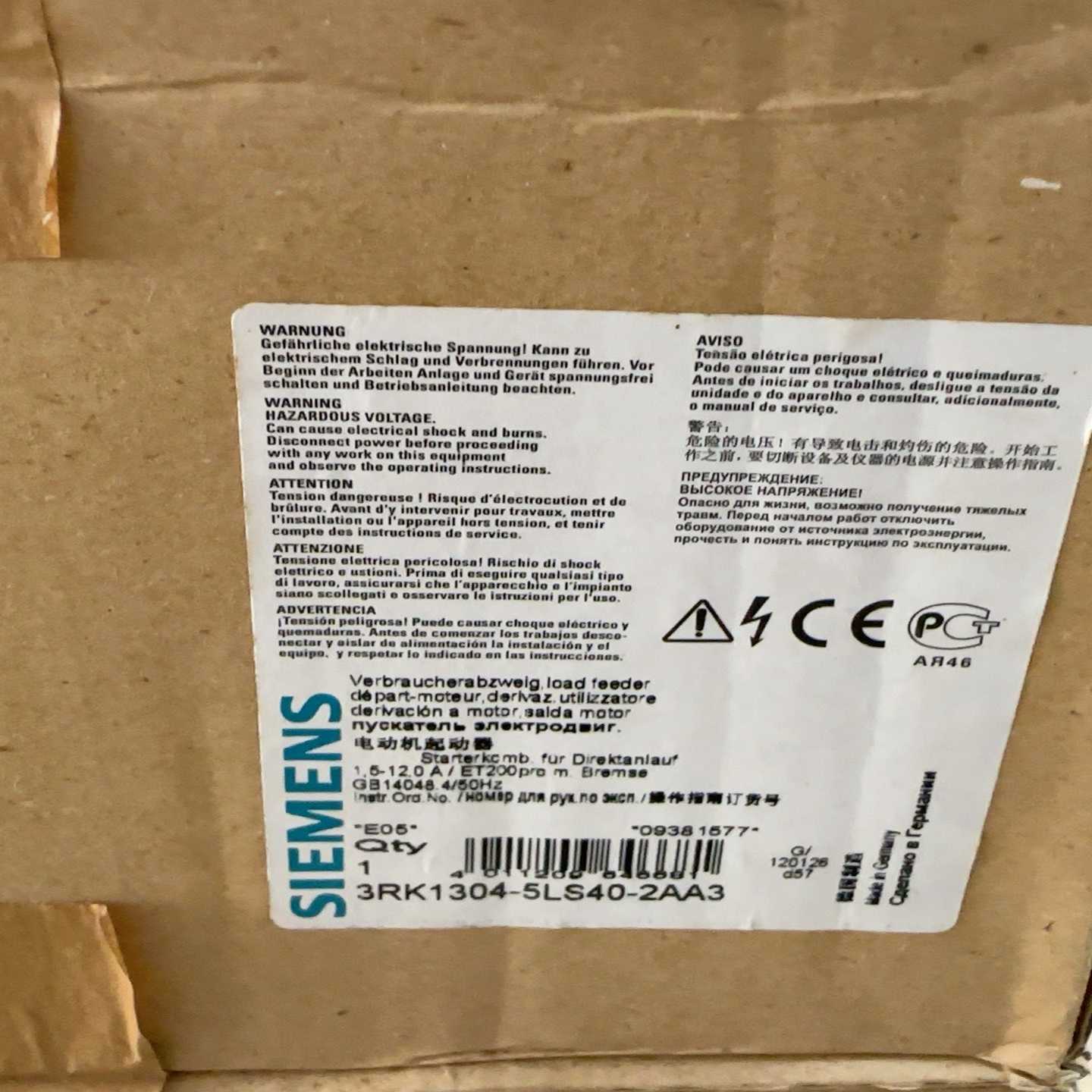 【议价】电动机起动器3RK1304-5LS40-2AA3全适用