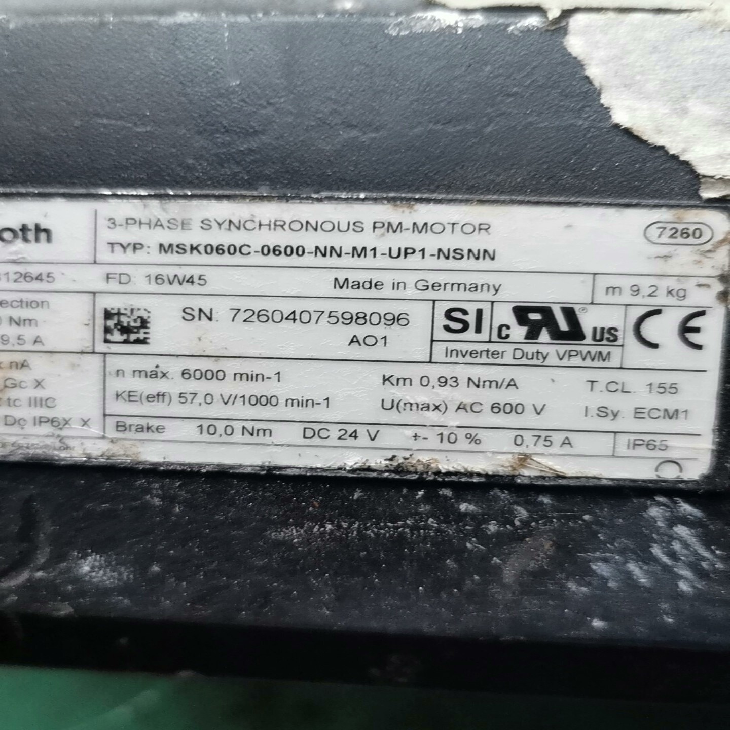 【请询价】力士乐伺服电机MSK060C-0600-NN-M1-UP1