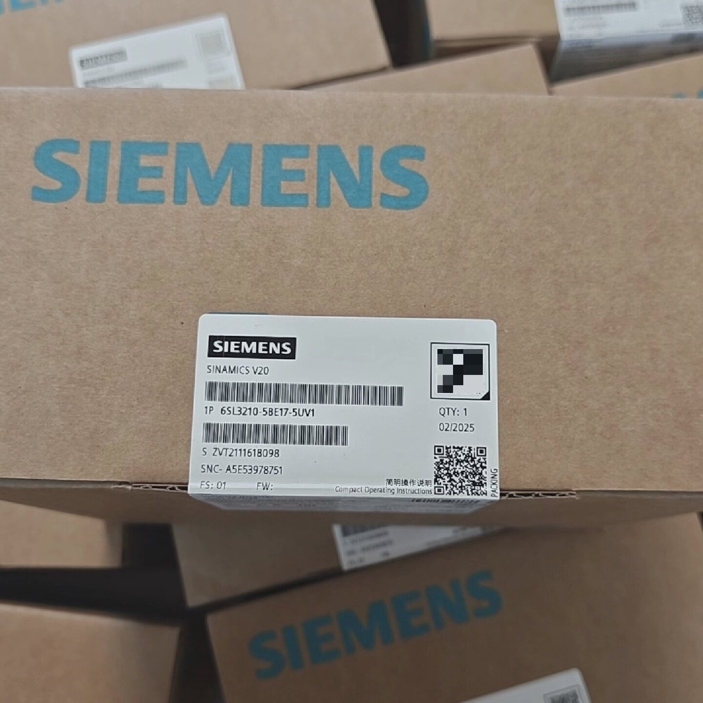 询价-变频器6SL32105BE175UV1未