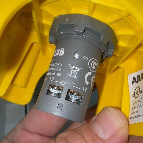 议价Abb Emerncy Stop Button Box Dismling Machine Missing Box