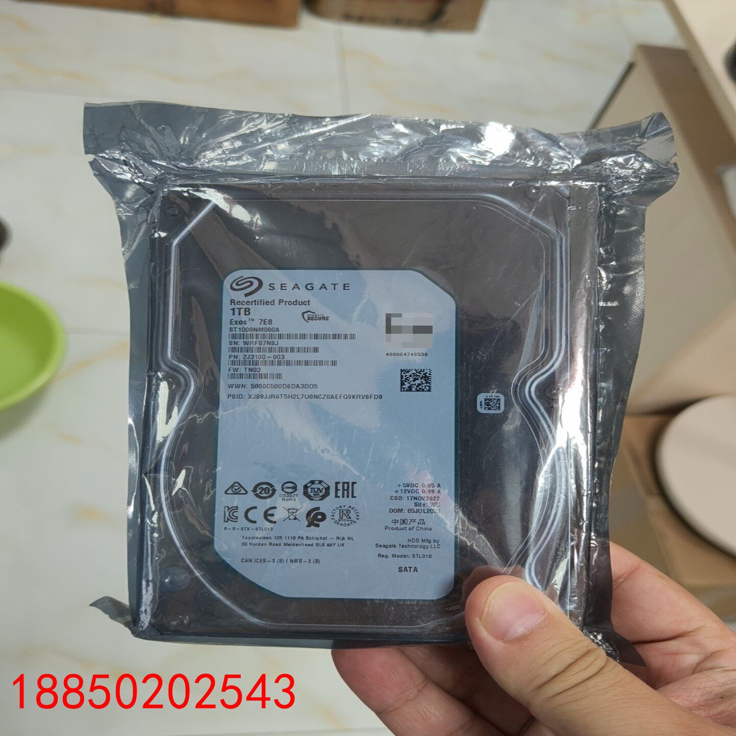 【请询价】Seagate希捷 银河 Exos 7E8 ST1000N