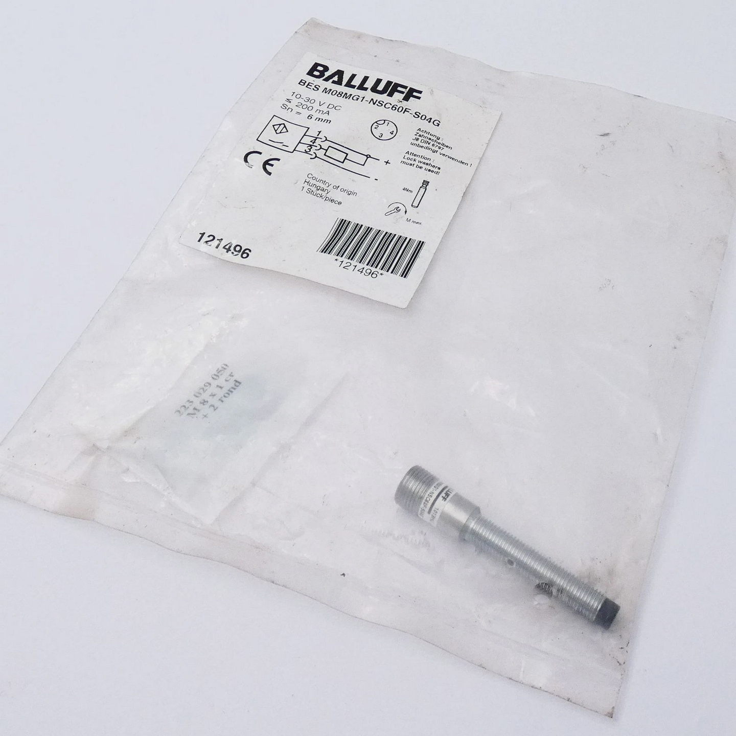 BalluffBESM08MG1-NSC60F-S04GInduktiverSensor-unused-