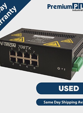 RED LION NTRON 708TX INDUSTRIAL ETHERNET SWITCH 8PORT 110100