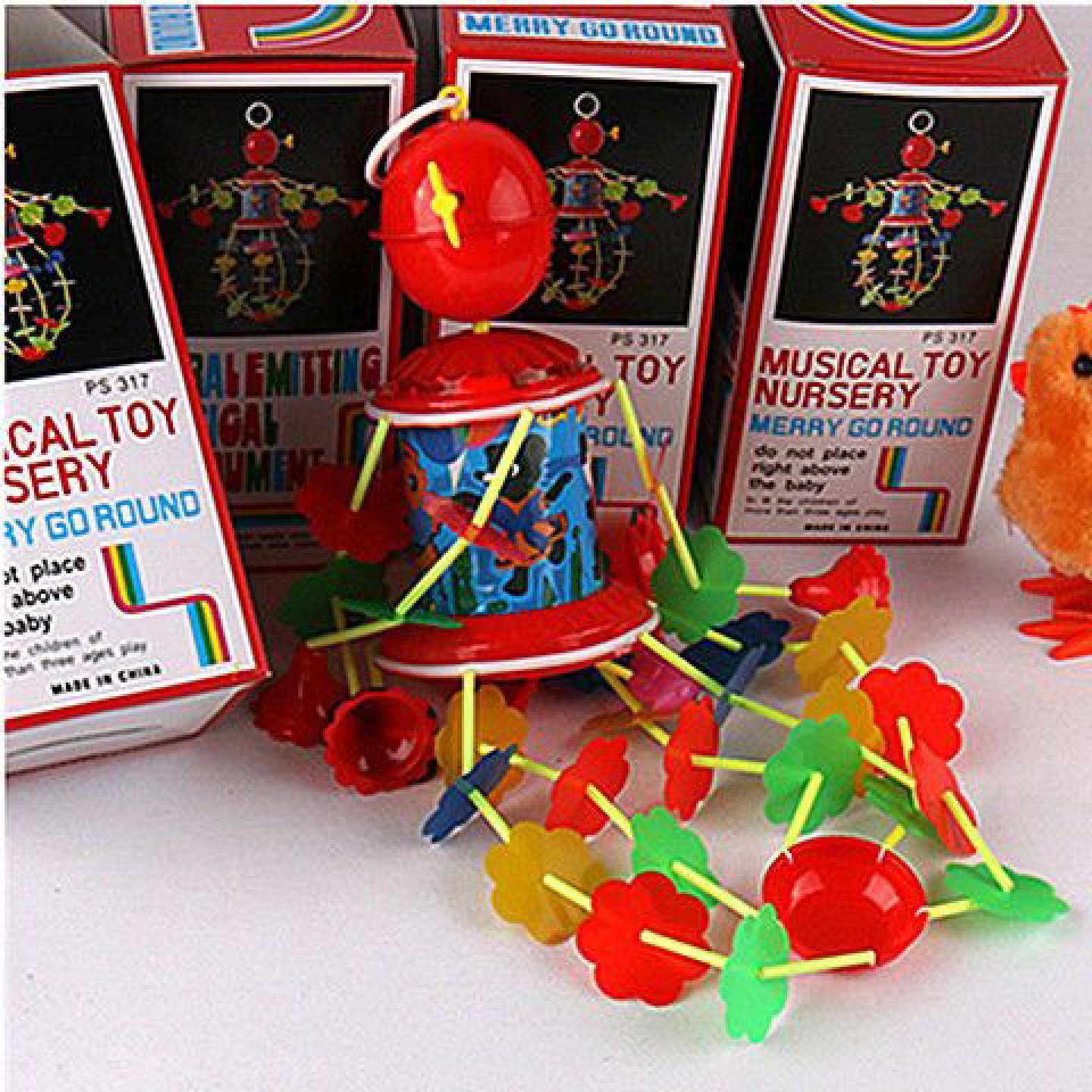 1吊铃上弦发条风铃上链吊铃旋转传统经典婴幼儿童益智玩具音乐床