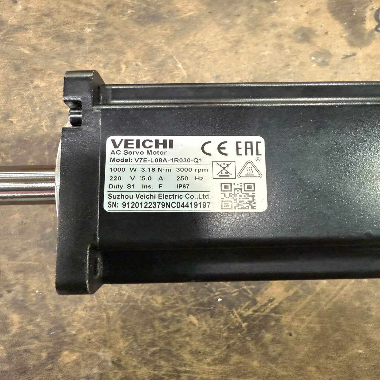 伟创伺服电机V7E-L08A-1R030-Q1，功率1000