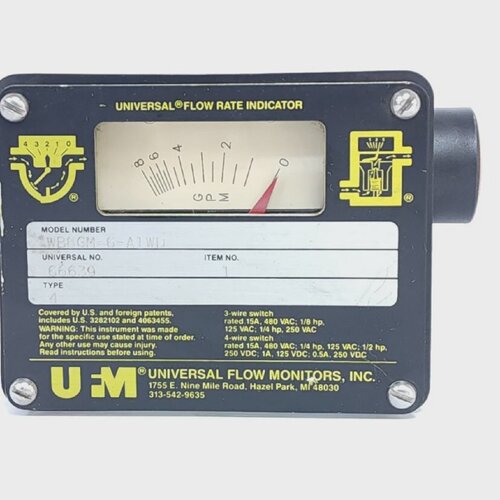 NEW UFM WB8GM6A1WD  WB8GM6A1WD UNIVERSAL FLOW RATE INDICATOR