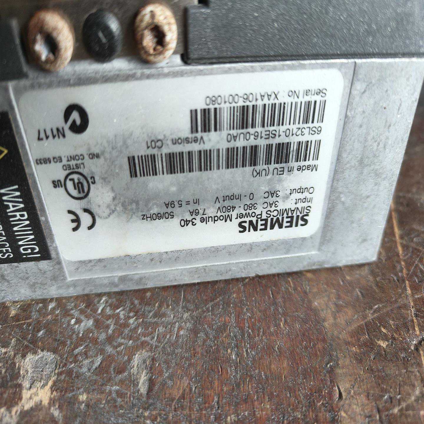 西门子变频器6SL3210-1SE16-0UA0带控制单元6--议价商品