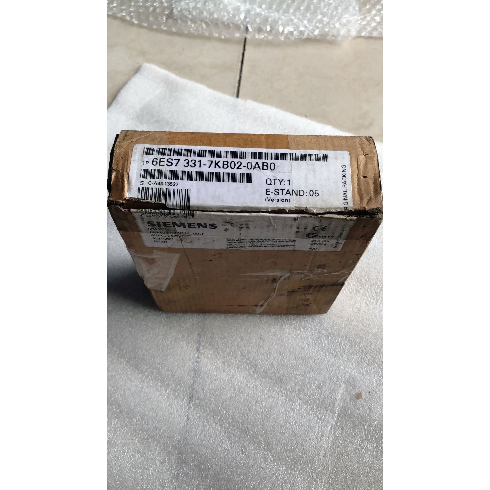 【请询价】全新原装 SIEMENS  6ES7 331-7KB02-0AB0 实物