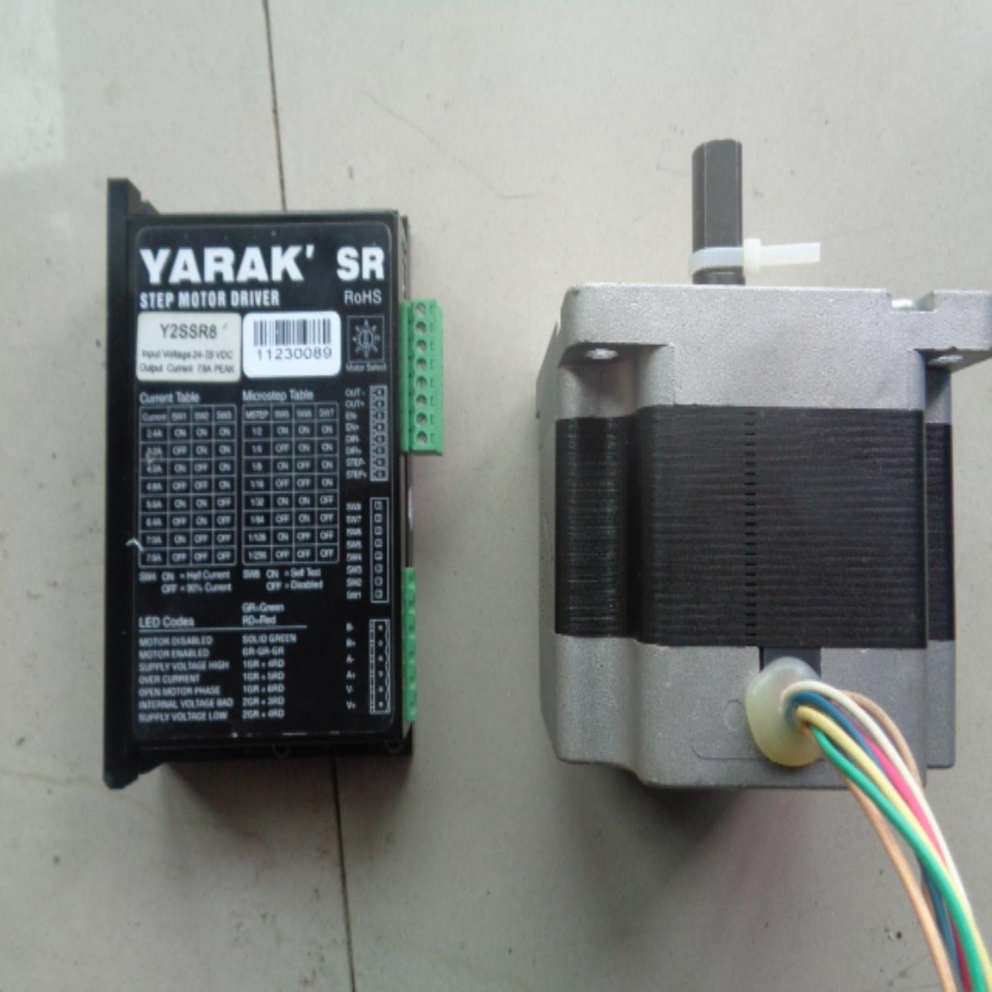 YARAK 86l两相步进电机驱动器 Y2SSR8+电机Y09-59D3-7430-P实询价