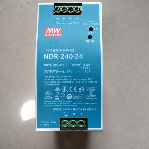 MEANWELL明纬NDR24024开关电源输入电压-询
