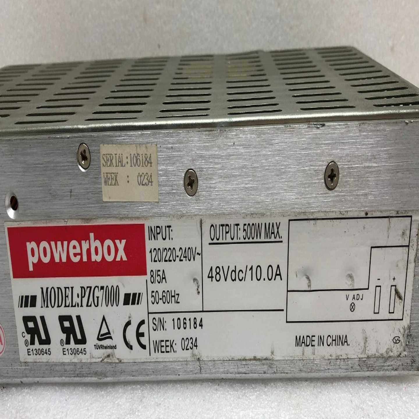 议价PZG7000美国POWERBOX工业设备开关电源48V10