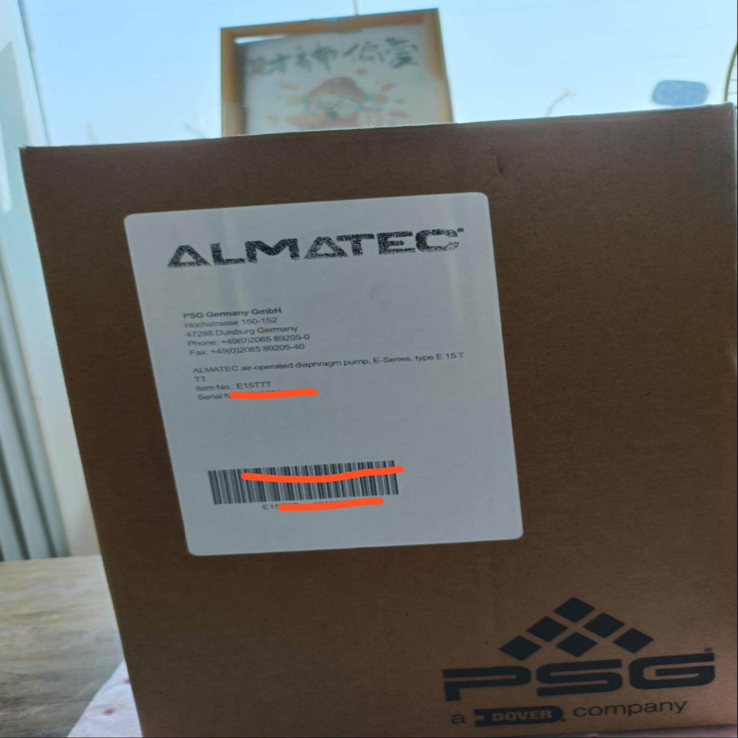 全新ALMATEC气动隔膜泵，型号E15TTT，德国进口--议价商品