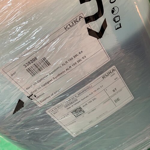 【询价】kuka机器人新款油，ALR150，20L。