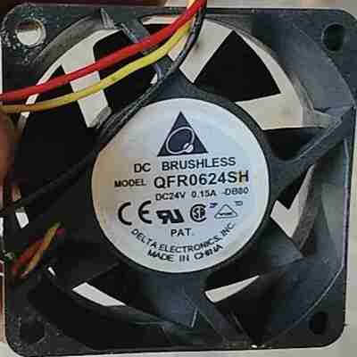 议价-QFR0624SH全新风扇24V0.15A安川变U频器原装风扇带插头6CM