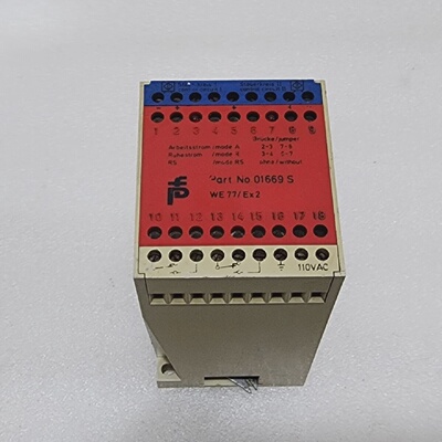 PEPPERLFUCHS WE77 EX2 SWITCH AMPLIFIER 01669S 110VAC