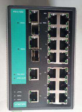 议价EDS-518A摩莎moxa千兆网管交换机 2光口 18电口
