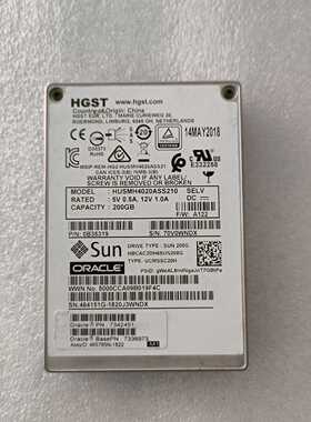 询价~Sun 太阳Oracle200g固态硬盘12G SAS 2.