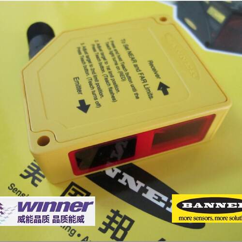 询-BANNER邦纳Q50AI经济型光电测距感测器LED光源精度1.5mm