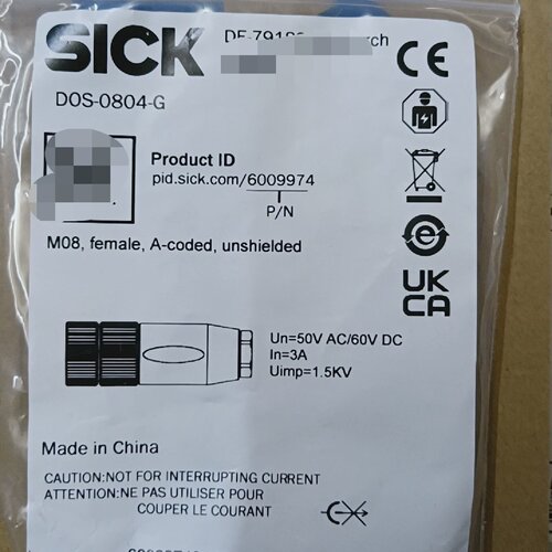 询/SICK西克DOS0804G传感器接头订货号600