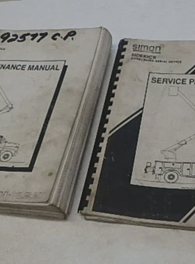 SIMON SIDEKICK OVERCENTER XT AERIAL LIFT MAINTENANCE  PARTS