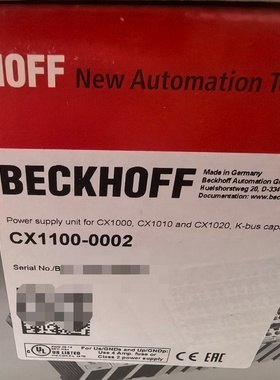 倍福CX11000002电源模块全新正品带包装德国制造议价