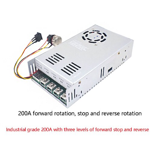 寻I200A大功率工业调速器直流电机减速器正转反转电子开关1248V