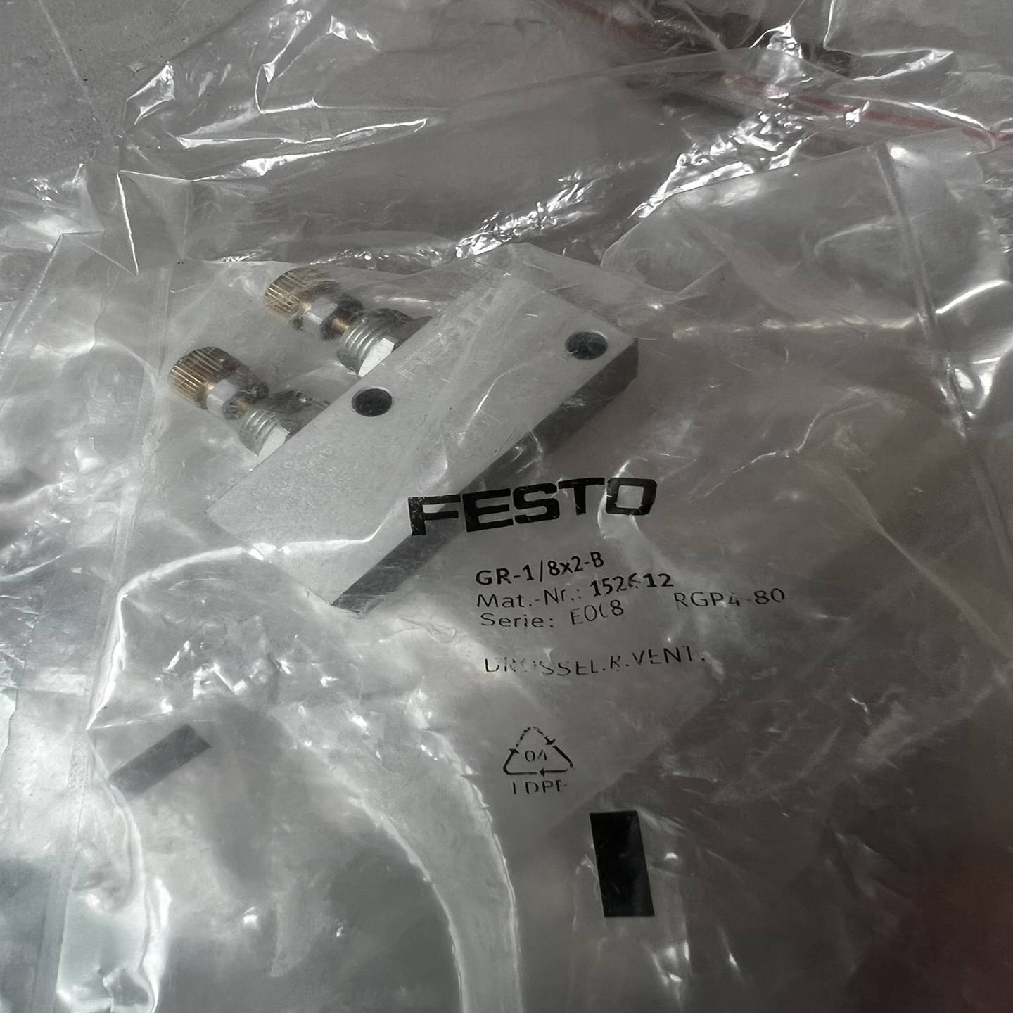 咨询-FESTO费斯托单向节流阀GR-1/8X2-B152