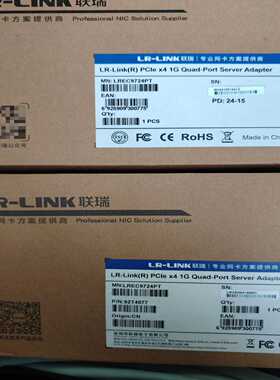 联瑞LR-LINK4口网卡LREC9724PT两个单价2拍前询价