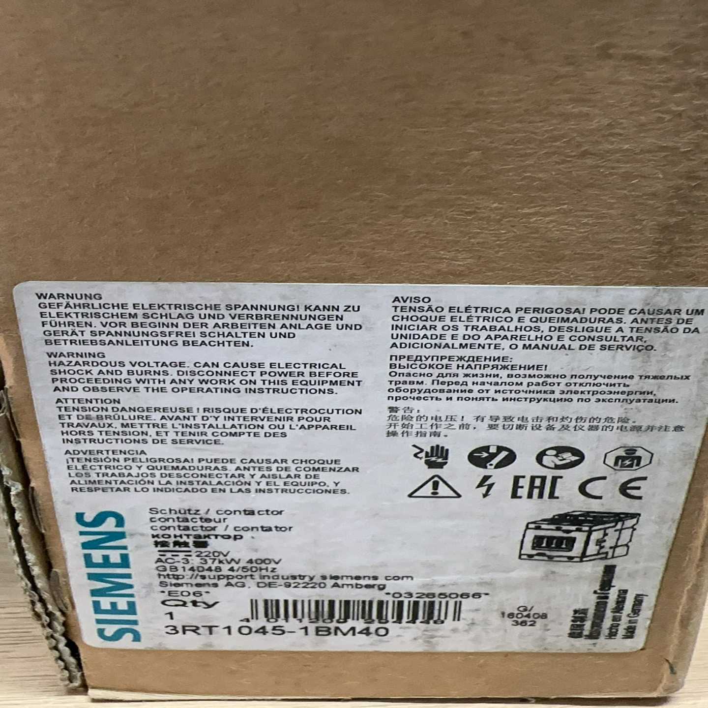 接触器3RT1045-1BM403RT1046-1询价