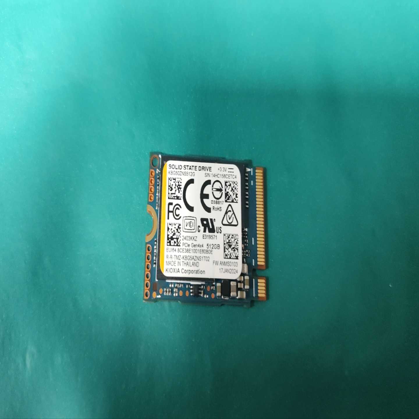 全新铠侠BG5512G2230固态硬盘，PCIe4.0接--议价商品