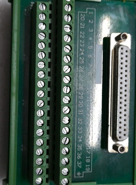 凌华ADLINKDB37接线端子板绿色外壳37针母座接