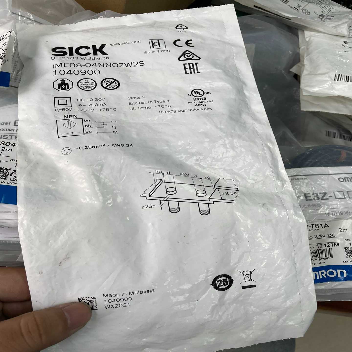 【议价】IME08-04NNOZW2S德国施克接近传感器适用