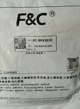 嘉准传感器FC-SPX3G3Z，未使用带包装未拆封询价