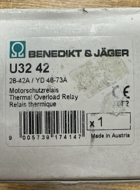 BENEDIKT&JAGERU324228-42ATHERMALOVERLOADRELAY600V*