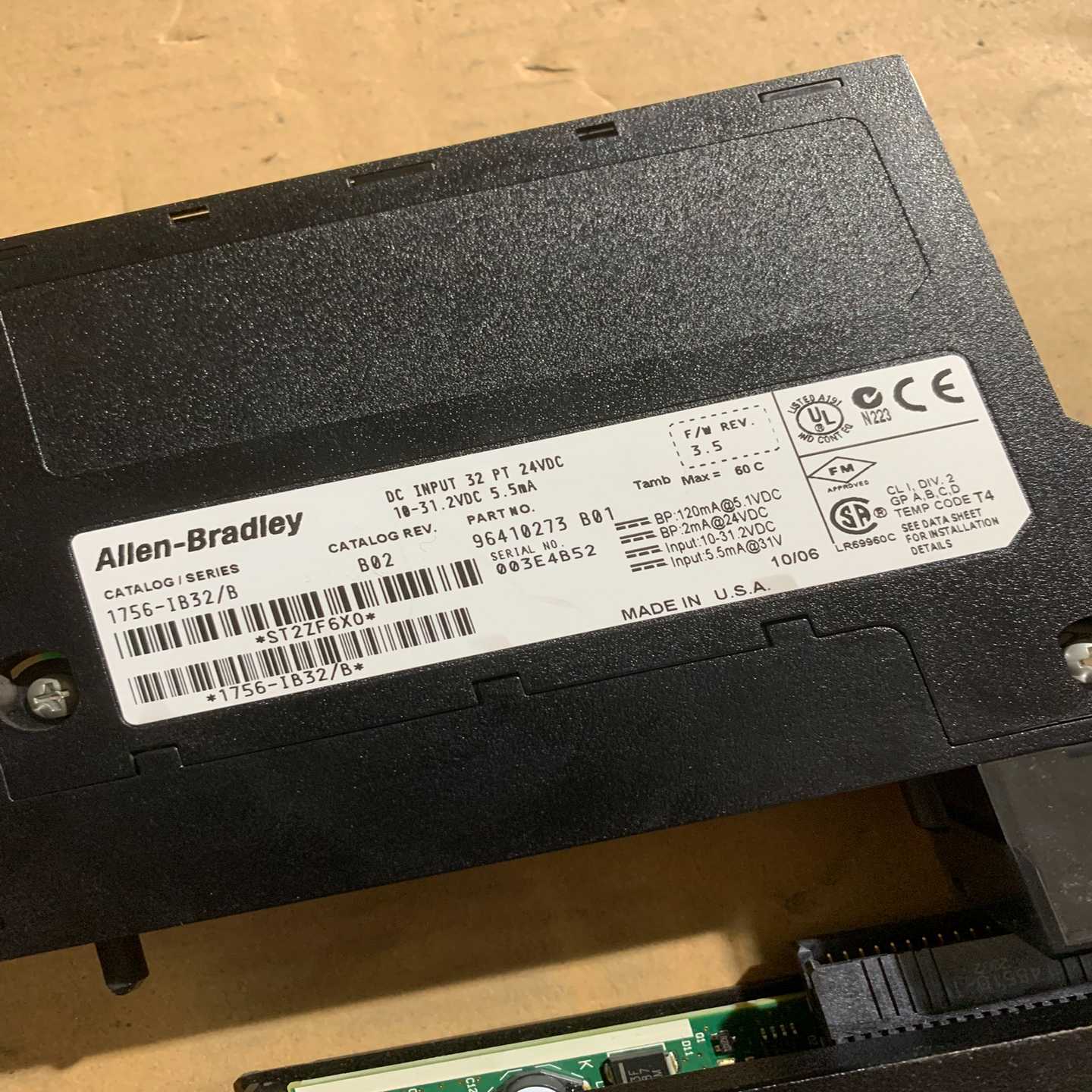 AB罗克韦尔模块1756-IB32一个。1756-CNB/E询价