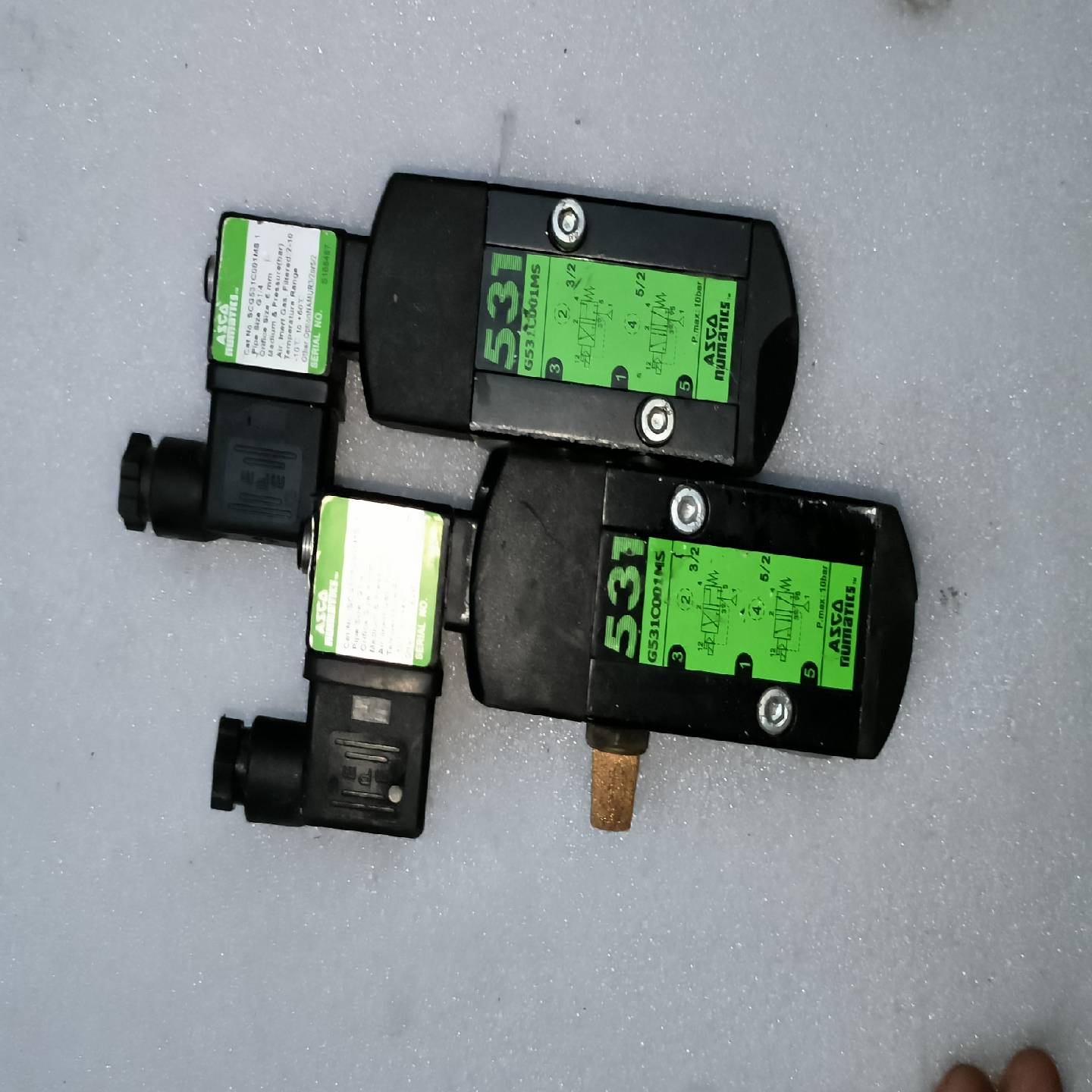 【请询价】ASCO阿斯科电磁阀G531C001MS二手拆机有两个