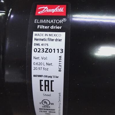 1PC of Danfoss 023Z0113 Hermetic filter drier DML 41 cu.in.